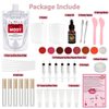 Lip Gloss Making Kit, TSVATE Lip Gloss Kit, Diy Lip Gloss Making Kit, Fun Make Your Own Lipgloss Kids Lip Gloss for Girls, Women, Moisturizing Lip Gloss Base, Jojoba Oil, Lip Gloss Tubes, Gift for Her