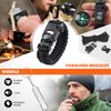 Alritz Emergency Survival Kit, 12 in-1 Outdoor Survival Gear Lifesaving Tools Contains Compass, Fire Starter, Flashlights for Camping Hiking Wilderness Adventures and Disaster Preparedness