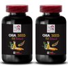 Natural Hair - CHIA Seed Oil Extract - Hydrating Oil, Gentle Oil, Smooth Texture, Organic Skincare, Chia Extract, Skin Glow, Body Oil, Softening Oil, Revitalizing Oil 2 Bottle 120 Capsules