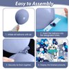 Soccer Balloon Arch Kit,Royal Blue White Metallic Silver Football Balloons for Kids Boy Soccer Birthday Party Decorations Baby Shower Wedding Anniversary Graduation Sport Themed Party Supplies