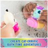 Gabby’s Dollhouse: Gabby Cat Bath Squirters, Mercat & Pandy Paws Floating Toddler Bath Toys for Girls & Boys Ages 3 and up