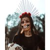 4 Sheet Scary Halloween Face Tattoos for Women Men Adults, 3D Fake Wound Scars Witch Makeup for Halloween Zombie Makeup Kit, Day of the Dead Spider Web Bat Face Temporary Tattoos Decals