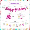 JOYMEMO Science Happy Birthday Banner with Garland - Girls Science Birthday Party Decorations, Science Themed Birthday Chemistry Party Supplies