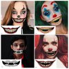 Halloween Temporary Tattoos 10 Sheets Horror Clown Mouth Fake Tattoo Stickers Halloween Waterproof Bloody Prank Makeup Face Decals Masquerade Prank Props for Halloween Party Supplies Decorations