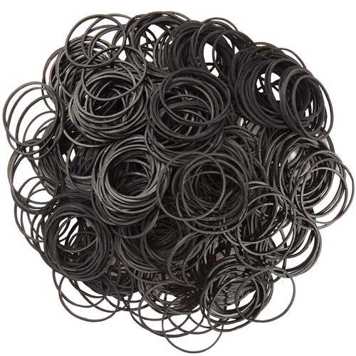 AMUU Rubber Bands black 500pcs #16 Small Rubber Band for Office money School Home size16 Elastic Band 38m m rubber bands
