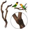 kathson Natural Parrot Perch Bird Stand Pole Wild Grape Stick Paw Grinding Fork Parakeet Climbing Standing Branches Toy Chewable Cage Accessories for Small Budgies Cockatiels Lovebirds 2PCS