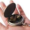 Famard 10mm Tiny DND Dice Set with Vintage Pocket Watch Shell Case, Polyhedral Metal D&D Dice Set for Dungeons and Dragons, RPG MTG Game,Role Playing Board Games