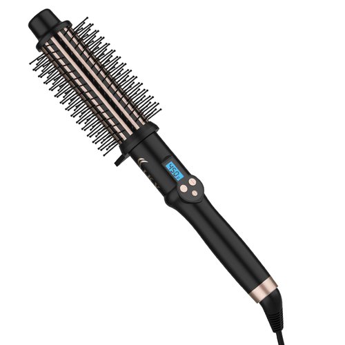 Round Thermal Brush, Heated Curling Iron, Ceramic Tourmaline Hair Curling Wand, Adds Volume and Shine to Hair, 1.5 Inch