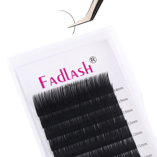 Eyelash Extensions Individual Lashes DD Curl 8-14mm Lash Extension 0.20mm Silk Single Lashes Extensions Professional Classic Lashes Mixed Tray (0.20-DD, 8-14mm)