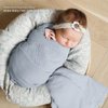 lulumoon Muslin Swaddle Blanket Baby - Cotton Swaddling Blanket Soft Baby Receiving Blanket Neutral 2Pack(Navy)