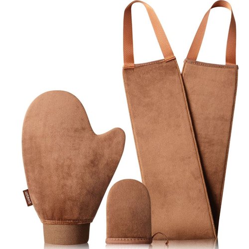 Sanfery Self Tanner Mitt - Self Tanning Mitt Applicator with【US Patent】Tanning Glove for Self Tan, Back Applicator, Mini Self Tan Mit, 3 Set Tanning Mitts Self Tanner Glove, Tan Glove