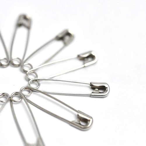 1000Pieces -Safety Pins, 1.1 Inch Safety Pins Clothing Clips Tool 28mm Decorative Safety Pins Assorted, Sewing Accessories Kit.