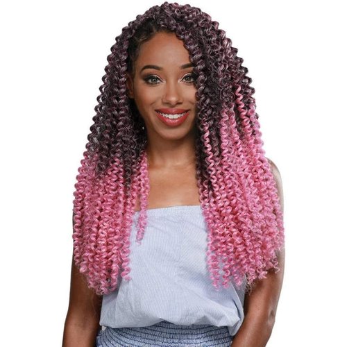 ZURY Synthetic 3X PRE Stretched Crochet Braid - Water Wave 20 INCH (1B)