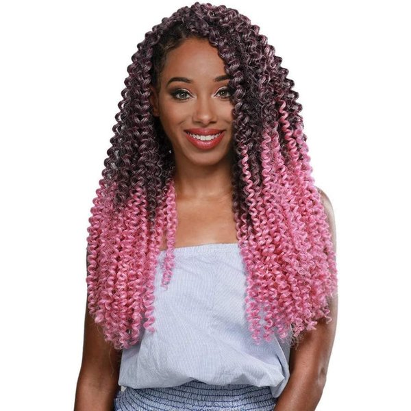 ZURY Synthetic 3X PRE Stretched Crochet Braid - Water Wave 20 INCH (1B)