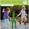 Sackorange 4 Pack Jump Rope with Wood Handles for Kids - Skipping Rope Great for Children and Students Outdoor Fun Activity, Party Favor, Recreation and fitness Keeping Fit.