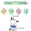 Pochacco Birthday Party Decorations, Kawaii Cartoon Party Supplies with Banner, Cupcake Cake Toppers and Foil Balloons Party Favors for Fans Birthday Background Decorations