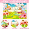 Winrayk 134Pcs Candyland Party Decorations Birthday Supplies Candy Land Balloon Arch Backdrop Tablecloth Star Lollipop Foil Balloons Girl Boy Kids Christmas Sweet Candy Land Birthday Party Decorations