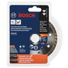 BOSCH DB4542S 4-1/2 In. Standard Turbo Rim Diamond Blade with 7/8 In. Arbor for Smooth Cut Wet/Dry Cutting Applications in Concrete, Brick, Stone, Masonry