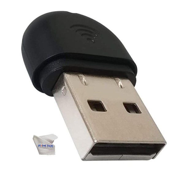 Yealink WF40 USB Wi-Fi Dongle Adapter for Desk Phones - Compatible Models - T27G, T29G, T46G, T48G, T41S, T42S, T46S, T48S, T52S, T54S, T42U, T43U, T46U, T48U, Global Teck Microfiber Cloth