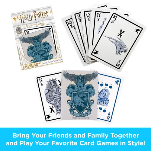 AQUARIUS Harry Potter Playing Cards - Ravenclaw Themed Deck of Cards for Your Favorite Card Games - Officially Licensed HP Merchandise & Collectibles