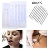 Piercing Needles - LQ 100Pcs 16G Body Piercing Needles Disposable Professional Piercing Needles for Body Ear Navel Nose Lip Nipple (16G 100PC)