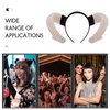 Homoyoyo Sheep Horn Headband Cosplay Hair Accessories Costumes Hair Clips Cosplay Outfits Gothic Antelope Horn Headband Headdress for Party Performance Hair Hoop Flash Trumpet Goat