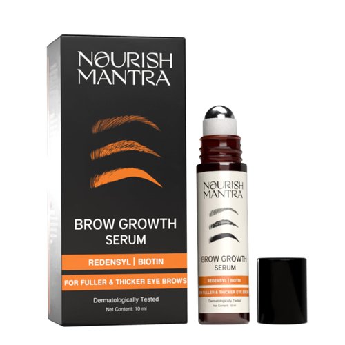 Nourish Mantra Eyebrow Growth Serum | Formulated with Redensyl, Biotin, Peptides &amp; Amino Acids | ...