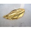Generic Small gold leaf hair barrette alligator clip bridal clip bridal barrette (Number of clips: 1 clip)
