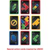 Mattel Games Blokus Shuffle UNO Edition Strategy Board Game, Family Game with Colorful Pieces and UNO-Themed Action Cards