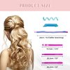60pcs Heatless Hair Curlers Spiral and Wave Styling Kit 2 Styles No Heat Curlers with 2 Pieces Hooks for Women Girl's Short Medium and Long Hair((9.8 Inch/25 cm)