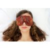 Candi Andi Handmade Sleep Eye Mask - Lavender Scented - Peacock Red - TEML-PR