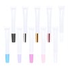 50 PCS Empty long slim 15ml squeeze pink lip gloss tubes lip oil sofe lipgloss tubes (pink lid)