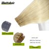 Tape in Hair Extensions Platinum Blonde Human Hair 18 inch 20pcs/40grams Seamless Skin Weft Silk Straight Double Sided Invisible Tape in Remy Hair Glue in Extensions (18 inches, 60)
