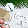 Stelone Premium Cuticle Scissors - Small Curved Stainless Steel Manicure & Beauty Scissor for Women