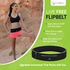 FlipBelt Elite Running Belt for Phone and Small Accessories, Water-Resistant Exercise Waist Pouch, XS, Black