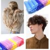 ZMD 18Pcs Self Grip Small Hair Curlers Rollers, Plastic Hair Curlers Heatless Salon Hair Dressing Curlers DIY Curly Hair Accessories for Women Girls Short Medium Hair (0.8 x 2.4 Inch)