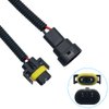 9005 HB3 9006 HB4 Male to H11 H8 H9 Female Conversion Connector Wiring Harness Headlight Fog Light Plug Cable Socket Connector (9005 9006 Male to H11 Female)