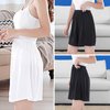 EYNDYN 3 Pack Women's Half Slip Shorts for Under Dresses Pettipants Half Slip Culotte Shorts Split Skirt