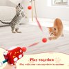 Mewlmart Cat Toys Interactive for Indoor Cats Kitty Toys Cat Toys for Indoor Cats Cat Ball Toy Pom Pom Balls Plush Ball Launcher for Cats Puff Balls Cat Enrichment Toys 30 Plus Balls