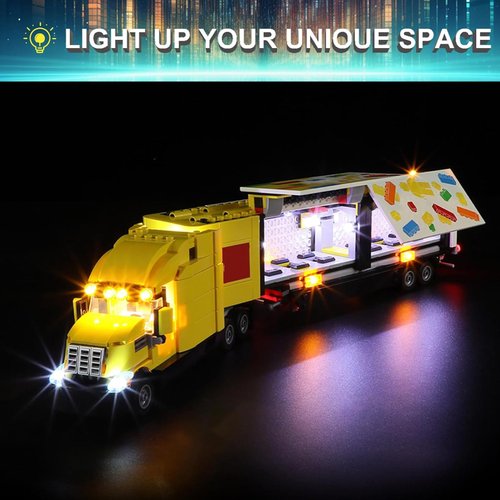 Mililier LED Light Kit for Lego 60440 Yellow Delivery Truck Set, Compatible with Lego 60440 Building Blocks Model(Not Include Blocks Set)