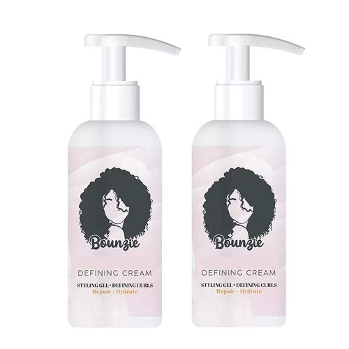 Curls Boost Defining Cream, Natural Frizz Control, Moisturizing Curl Conditioner Cream, Professional Styling Gel,Hair Treatment for Curls, for Wavy & Curly Hair Products(2PC)