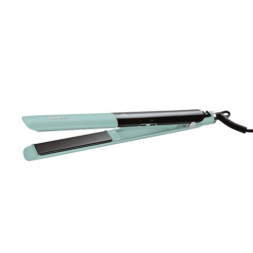 Cosmopolitan Flat Iron Hair Straightener, Portable Travel Straightener Dual Voltage with Ceramic Plates for Long and Short Hair, Fast Heat Up, 5 Level LED Temperature Control up to 446F, Blue & Silver