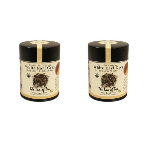 The Tao of Tea, White Earl Grey Sun-Dried White Tea, Loose Leaf, 2-Ounce Tins (Pack of 2)