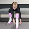 CRS Cross Figure Skating Socks (2 Pair) Premium Knee High Tights for Ice Skates, Footed Skate Socks, Ice Skating Socks, Dance (Pivot Purple)