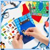 WATINC Father Frame Craft Kits - 72Pcs DIY Clothes Shirt Card Picture Frame with Stickers Crafting Kit for Kids, Make Your Own Fathers Unique Handmade Card Gift Party Decoration Supplies