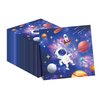 Outer Space Party Napkins, 40PCS Outer Space Napkins Disposable, Astronaut Party Supplies Birthday Decorations, Rocket Ship Party Dinner Paper Napkins for Wedding, Theme Party, Birthday, 6.5 Inch
