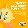 Looney Tunes for Pets Yellow Tweety Bird Ball Body Plush Dog Toy for All Dogs | Squeaky Toy for Dogs Chew Toy | Tweety Bird Character Soft Plush Stuffed Dog Toy