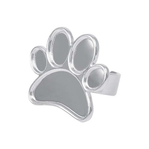 Mini Manicure Palette,4PCS Nail Display Board,Metal Nail Art Polish Holder,Paint Palette Finger Ring,Stainless Steel Makeup Mixing Palette Ring