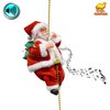 Strong Camel Santa Claus Musical Climbing Rope Christmas Electric Toy Decorations Hanging Beads with Music