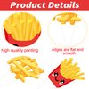 48pcs French Fries Cupcake Toppers French Fries Birthday Party Decorations Fast Food Party Decoration French Fries Theme Cupcake Picks for French Fries Birthday Party Baby Shower Supplies